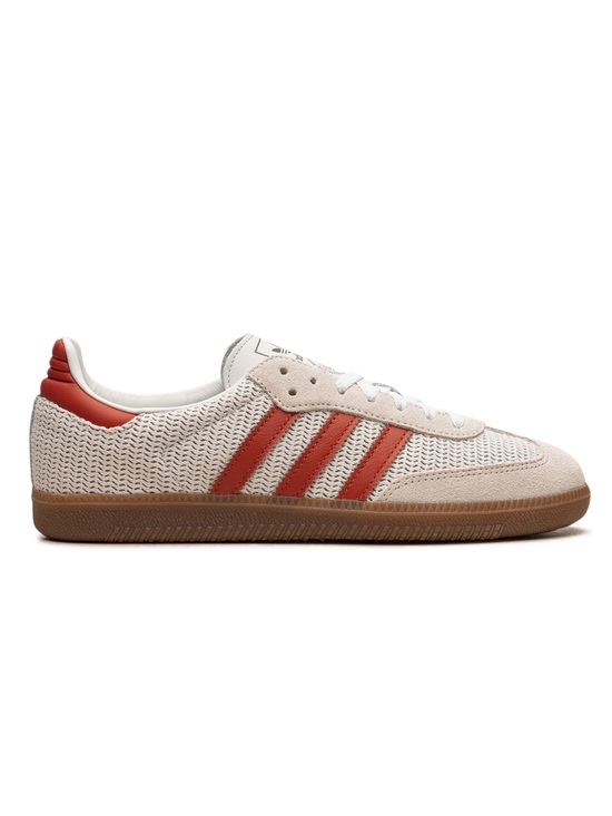 adidas Shoes - NWB Adidas Preloved Red Crochet Knit Sambas